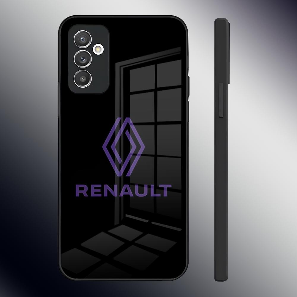 Чехол для телефона R-Renaults Logo Французский Автомобиль Для Samsung S26 S24 Ultra S23 S22 S21 Fe S25 Plus A54 A34 A24 A53 A13 A13 A16 Стеклянная Крышка