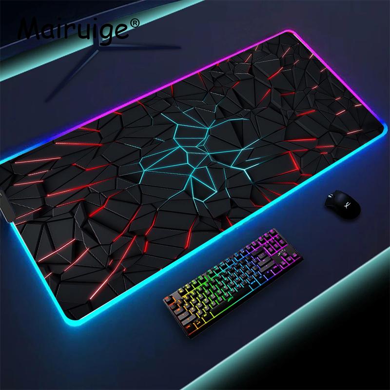 Электрический ток Коврик для мыши RGB Подсветка Republic of Gamers Коврик для мыши Аксессуары для ПК Светодиодные коврики для мыши Игровые коврики Расширенный коврик