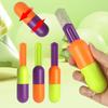 Творческий мини-телескопический резак в форме капсулы, игрушка-непоседа, красочный пластиковый резак на кончиках пальцев, декомпрессионная игрушка