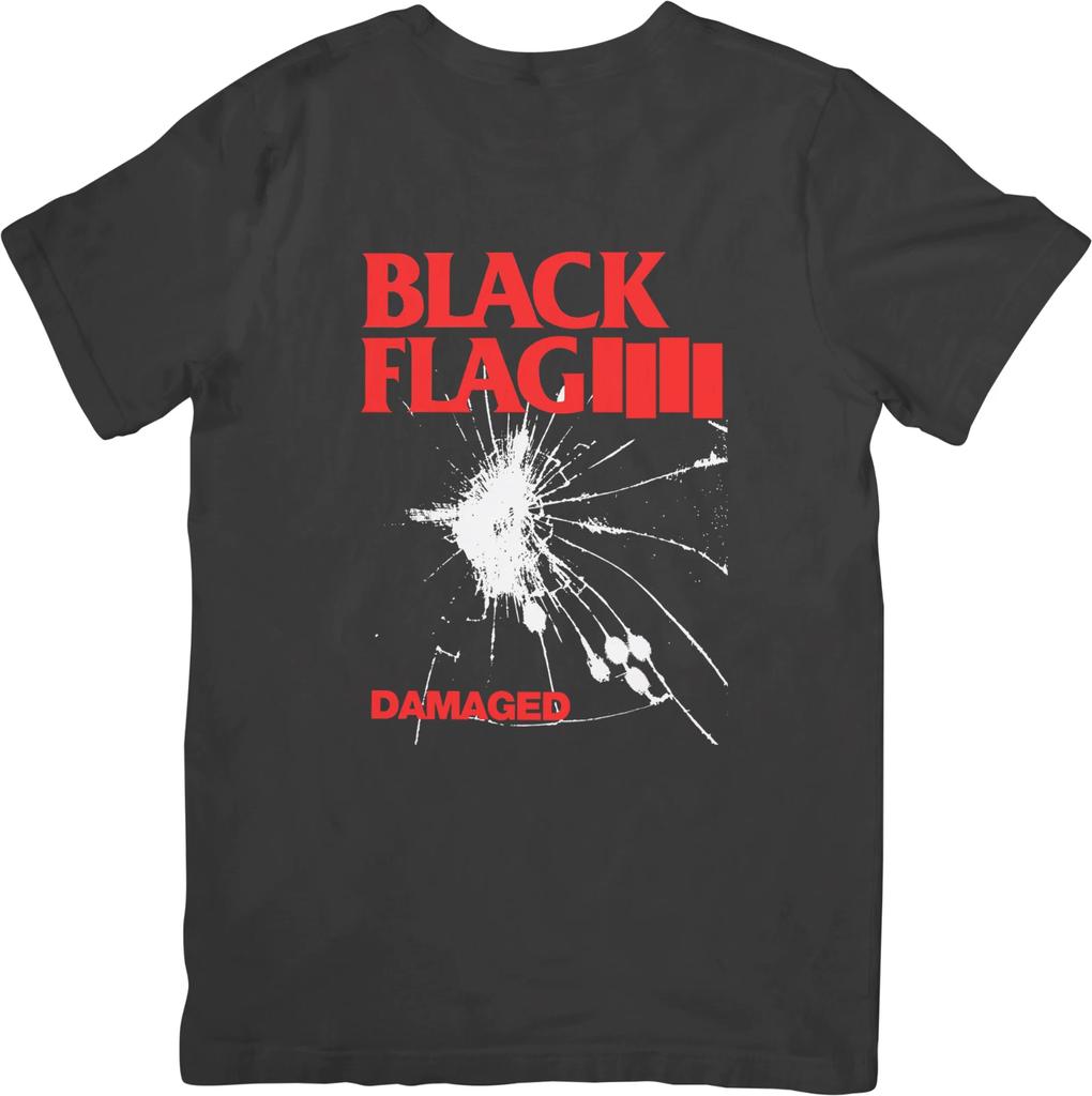 Black Flag Heavy Metal Music Fit for Men & Women Quality Cotton T-Shirt Black