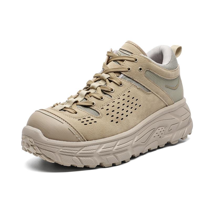 Нескользящие туфли Dude Shoes на платформе для отдыха на открытом воздухе, желтые, корейская версия, ретро-обувь для альпинизма, повседневная мужская спортивная обувь