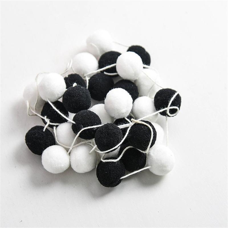 Украшения для комнаты Декоративный меховой шарик Гирлянда Цветная детская комната Дом DIY