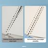 Drawing Rod Type Loose-leaf Binder A5 B5 Binding Clips Loose-leaf Buckle  School Office
