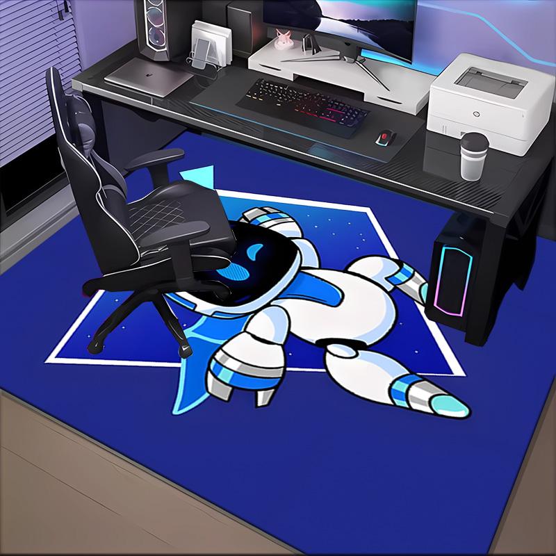Space Adventure Astro Bot Rug Game Carpet, Floor Mat for Bedroom Living Room Entryway Rug, Home Decor Idea Gift for Christmas birthday