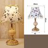 Retro Floral Bedroom Table Lamp Fabric Table Lamp