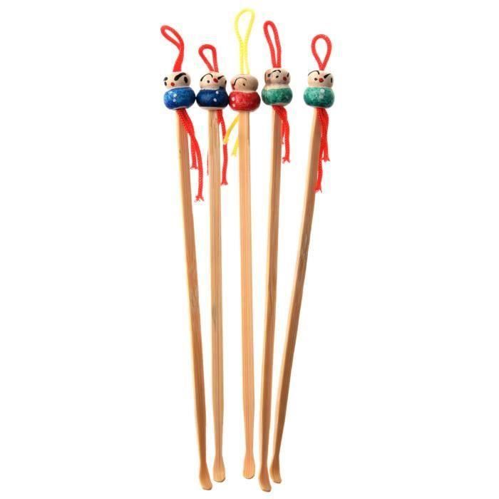 Ear Pick - CSOUSH - A1001 - 5 Pieces - Bamboo - Reusable - Soft