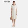 PORTS Women's Early Spring H-line Mid-length Dress