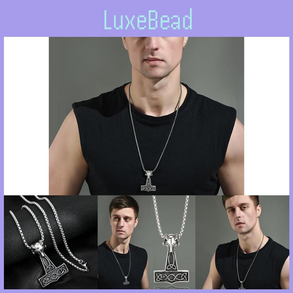 Cool Fox Head Pendant Necklace For Men Retro European American Hip Hop Style Fashion Jewelry