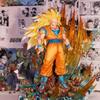 Anime 42cm Infinite Super Saiyan 3 Son Goku PVC Action Figures Desktop Ornament Statue Model Toy Boy Gift Collectible Non-light