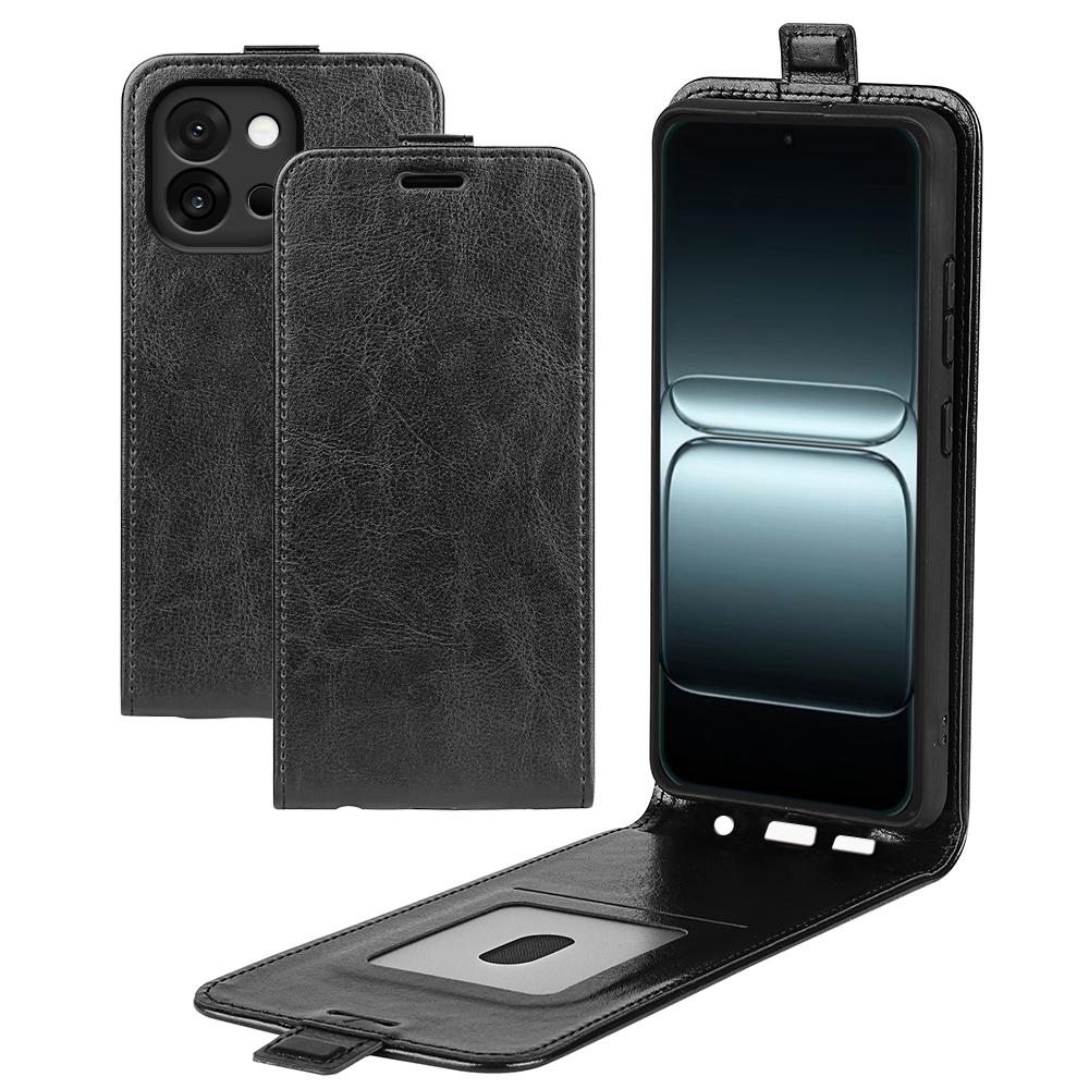 Чехол для OnePlus 13T 5G с отделениями для карт, кожаный чехол-книжка с вертикальным откидыванием для телефона