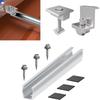 Solar Panel Module Aluminum Bracket Rail Fastening Rail Trapezoidal Roof Mount Trapezoidal Roof Mount Solar Rail