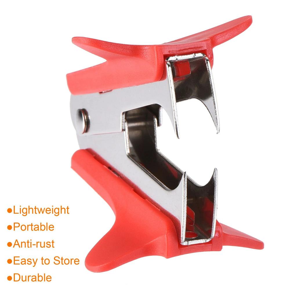 2 Pack Red Staplers Puller Steel Jaw Home Staple Remover Tools, Efficient And Ergonomic Work Supplies For Easy Staple Removal