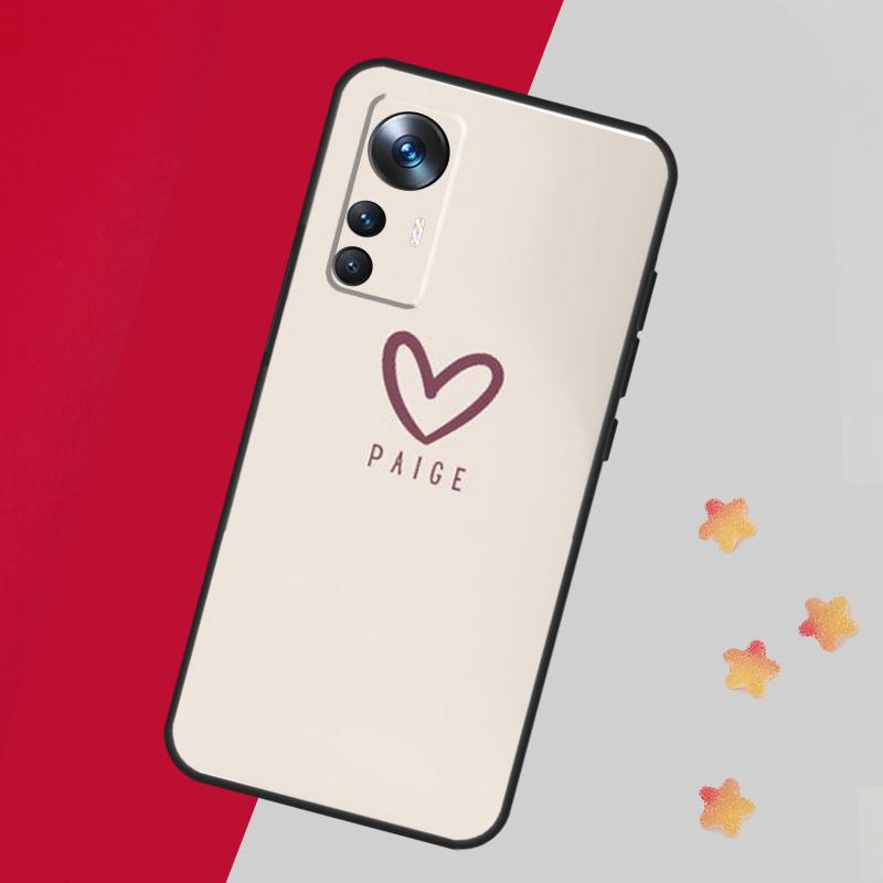 Personalized Name Pastel Custom Case For Xiaomi 14 13 11T 12T 13T Pro 12 Lite 12X POCO X3 X5 Pro X4 F4 M5 M5s F3 F5 Cover