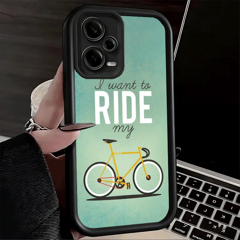 Чехол для телефона Xiaomi Redmi Note 15 14 13 Pro Plus Велосипед Велоспорт Спортивный Чехол 12S 11 11S 11T 5G 14S Мягкий Силикон Funda