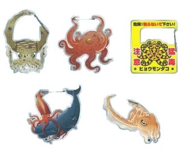 Карабин "Кальмар и Осьминог" из 5 капсульных игрушек Gacha [Набор] (Полный комплект)]