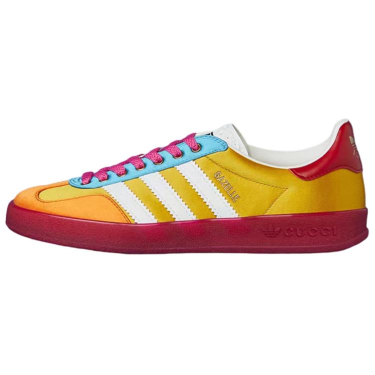 Adidas Originals Gazelle Classic Casual Training Shoes Low Top Sneakers Women Sneakers Bright-Yellow Silk-Satin 707867U7R107560