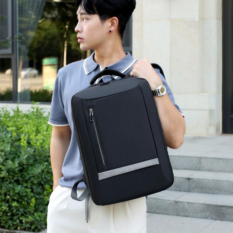 Новый унисекс однотонный водонепроницаемый и дышащий деловой модный повседневный универсальный рюкзак для повседневного использования