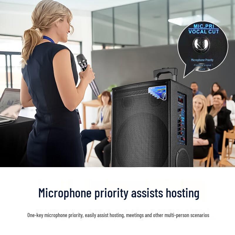 SAST ST-1509 Высокомощный Bluetooth уличный караоке-динамик-тележка