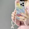 Чехол Zhitai для iPhone 12-15: Мягкий корпус, функция браслета, подходит для моделей до 13/14/16.