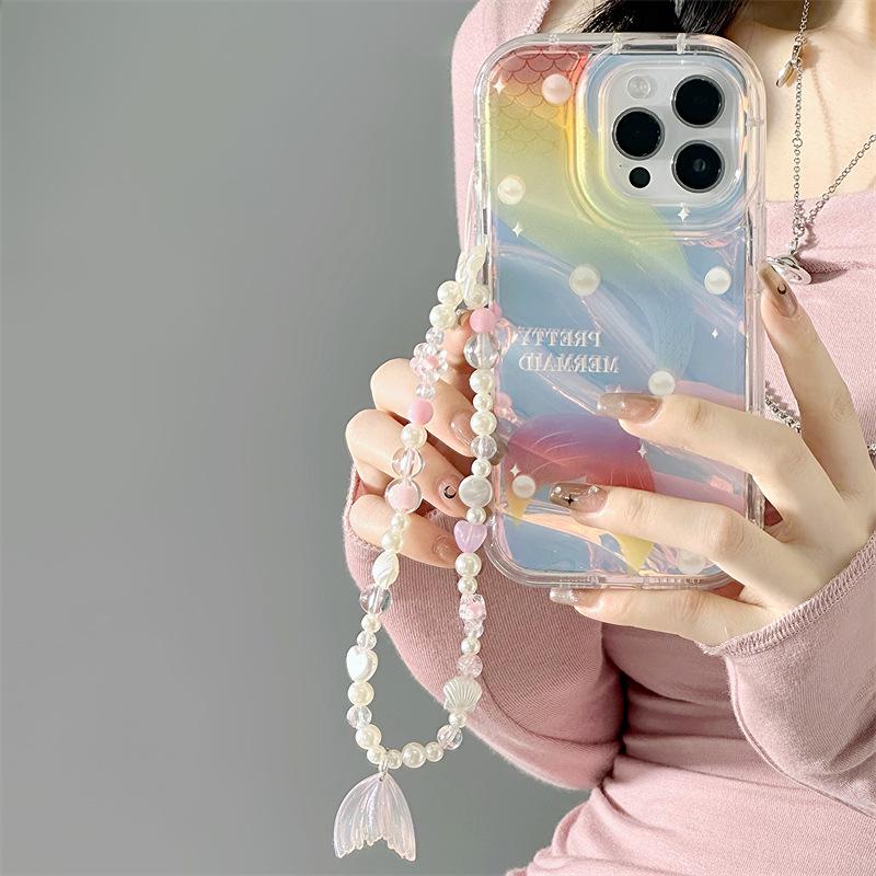 Чехол Zhitai для iPhone 12-15: Мягкий корпус, функция браслета, подходит для моделей до 13/14/16.