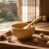 Bamboo Wood Mask Bowl Sleek Bamboo Spatula Spoon Spoon Cosmetic Mixing Tools  Cosmetic Mixing