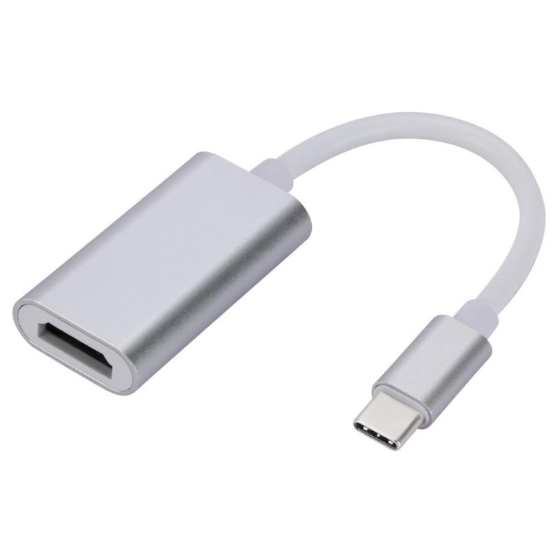 Aluminum USB C to HDTV Adapter Type C to HDTV Adapter 4K@30Hz Video Sound Sync Screen Converters Heat Dissipation