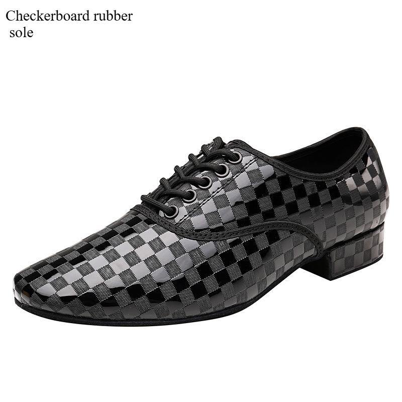 Новые мужские клетчатые современные танцевальные повседневные спортивные танцы в квадрате латиноамериканские танцы джайв уличные кроссовки на мягкой подошве