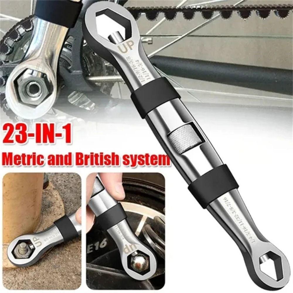 CR-V Key Adjustable Spanner 7-19mm Flexible Hand Tool Rust-proof Universal Wrench Multitools