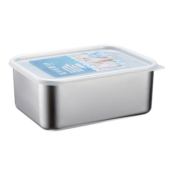 Герметичный пищевой контейнер для пищевых продуктов с прозрачной изоляцией крышки, сохранение в холоде, большая емкость, нержавеющая сталь