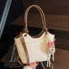 2025 New Casual Niche Cute Print High-end Portable Bucket Bag Fashionable Women's Commuter Style Messenger Bag