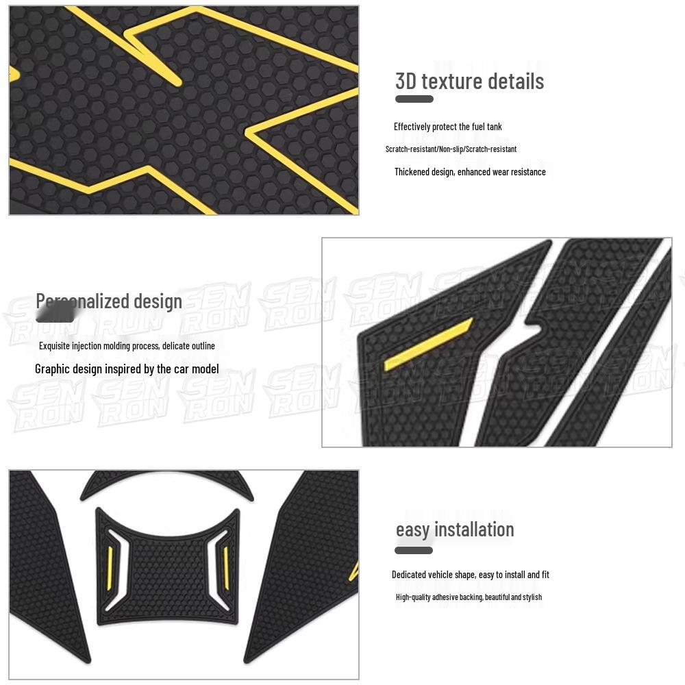 Zongshen 150X Motorcycle Anti-Scratch Foot Peg and Fuel Tank Stickers - 26 Styles