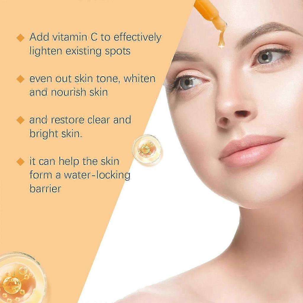 Vitamin C Facial Essence - Hydrating, Brightening, Anti-Wrinkle Serum with Jojoba Oil & Turmeric - 30ml