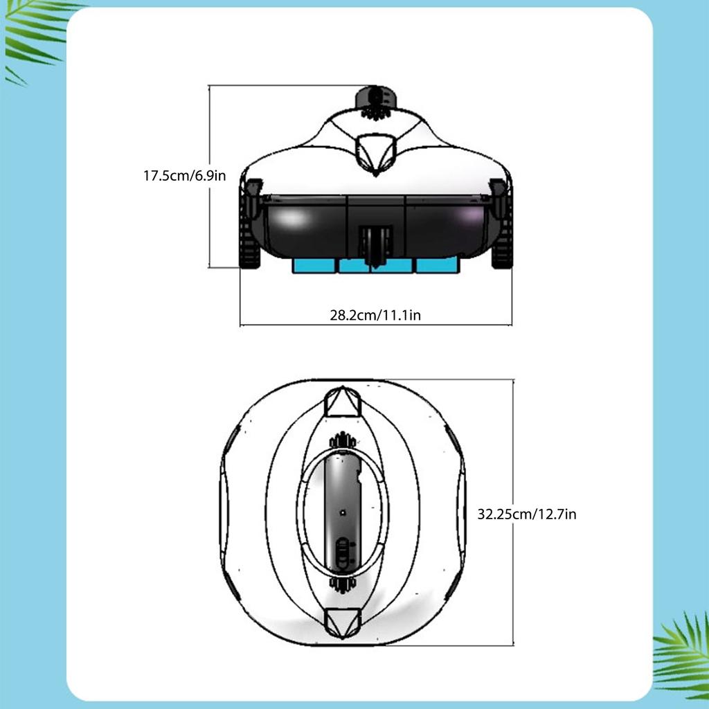 Полностью автоматический робот-пылесос для бассейна, самостоятельная парковка, беспроводной пылесос для бассейна, робот
