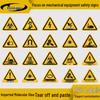High Voltage Hazard Warning Sign - Mechanical Equipment Safety Label