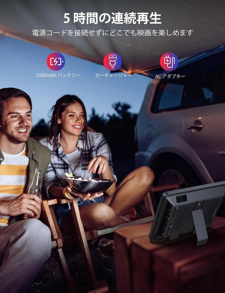 GOnavidio Headrest Monitor with Front HDMI SD 10.5-inch Built-in Speakers, Input, Full-Area Video, CPRM, USB,