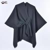 Womens Lightweight Shawl Wrap Scarf With Ink Wash Print Faux Cashmere Cape Coat Boho Chic Winter Accessory