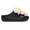 Crocs Классические уютные клоги 'Черный Мульти' с ромашками, унисекс