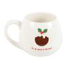 All Good In The Pud Rounded Christmas Mug