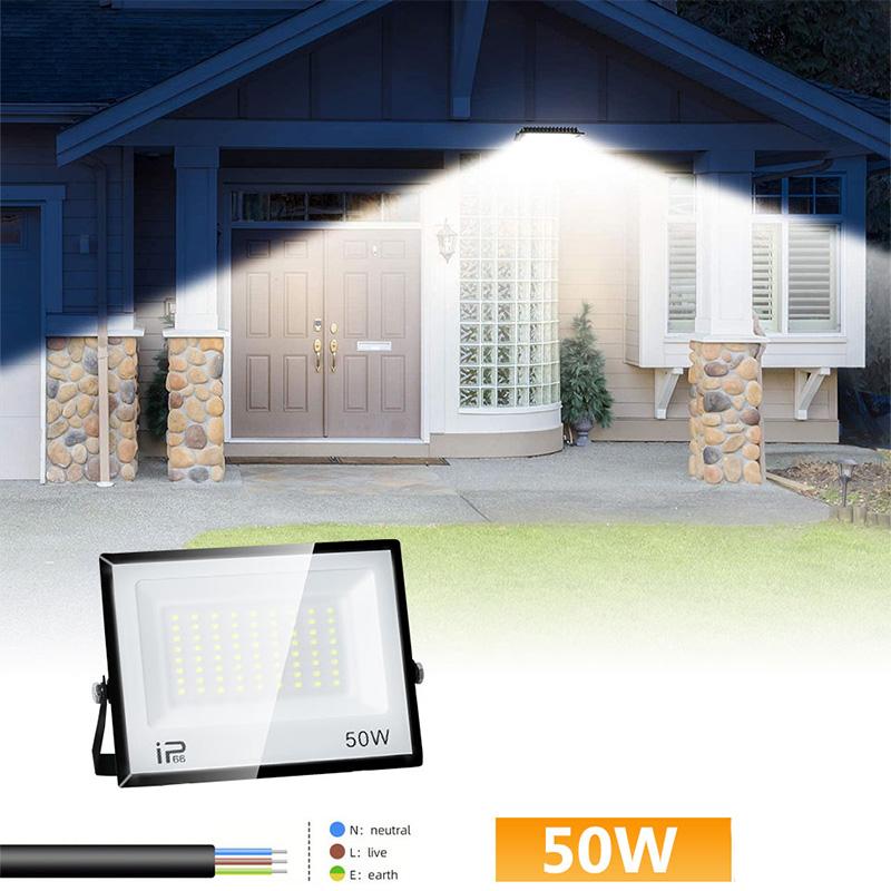 LED Floodlight IP66 Waterproof AC220V 110V Outdoor Spotlight 20W 30W 50W 70W 100W 150W 200W 300W Outdoor Lighting Spotlight