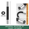 Household Flexible Water Tap Extender Universal Extension Tube 360°  Bending Faucet Extender