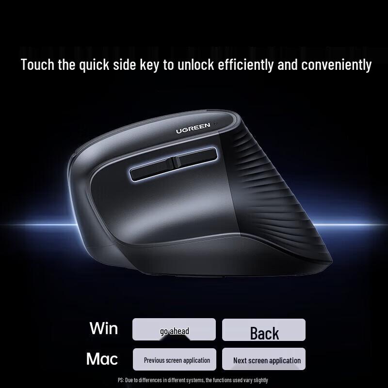 Эргономичная вертикальная беспроводная Bluetooth-мышь Ugreen