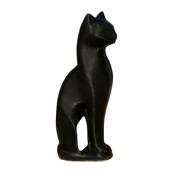 Фигурка кошки, Маленькая скульптура кошки, напечатанная на 3D-принтере, Коллекционная фигурка животного, Настольное украшение для домашней полки, Подарки для любителей кошек