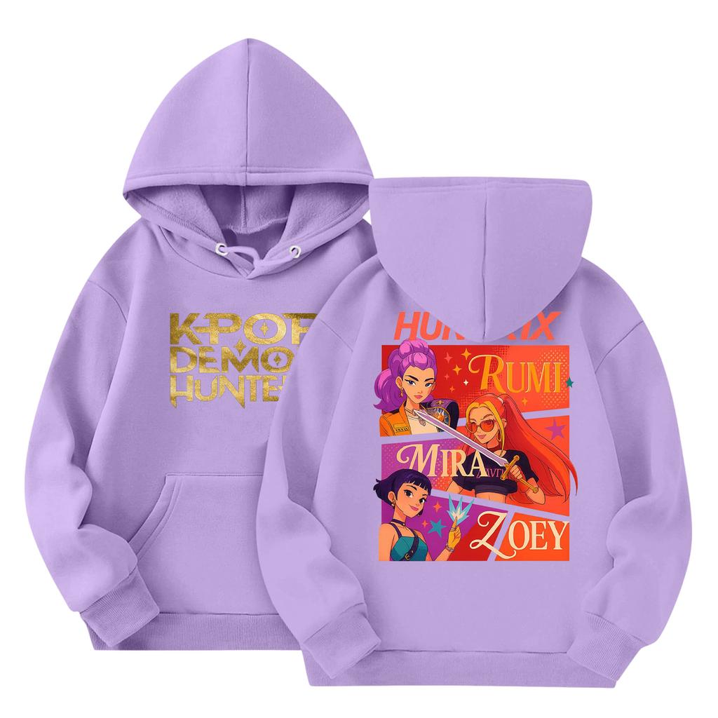 Детская мода Легкий пуловер с длинным рукавом с карманами Толстовка с принтом