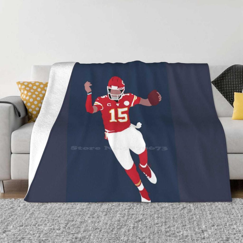 Patrick Mahomes Best Selling Room Household Flannel Blanket Patrick Mahomes Football Player Quarterback Chiefs Minimalist