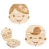 Wooden Baby Tooth Storage Box Kids Teeth Wood Box Organizer Commemorative Box Chirldren Collecting Umbilical Cord Storag