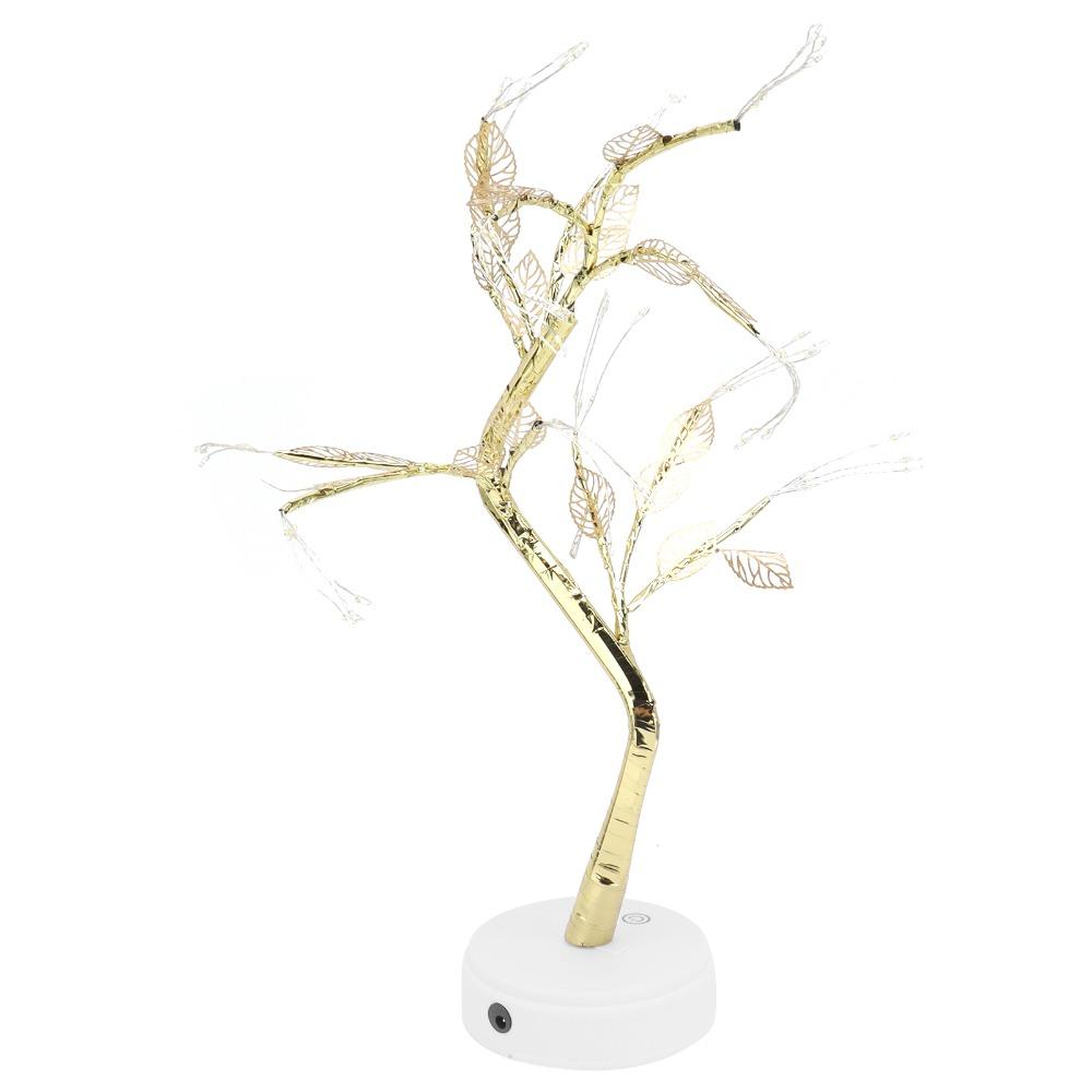 72 LEDs Tree Shape Lamp Warm White Light Bonsai Tree Light Restaurant