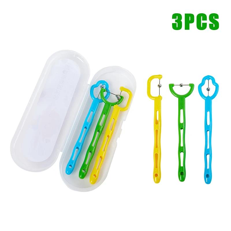 3 шт. Тренажер для кончика языка Инструмент для упражнений для языка Тренировка Речь Произношение Глотание Скручивание языка Реабилитационный тренажер