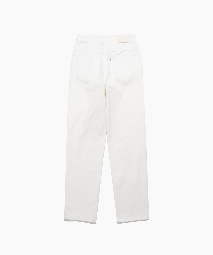 TTUDEMENT Washing Denim Pants White
