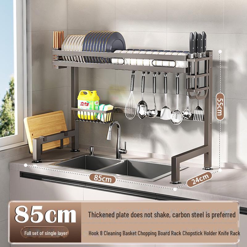 Многофункциональная кухонная мойка для хранения посуды и слива