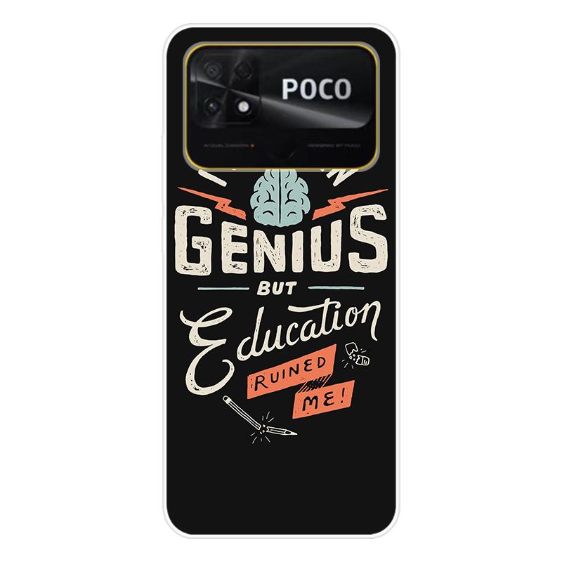 Для Xiaomi Poco C40 C 40 Чехол Мягкая силиконовая задняя крышка Мультяшный чехол для телефона Разнообразие